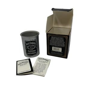 Jack Daniels‎ 2002 Legends of JD Old No. 7 Black Label Pewter Shot Glass Box New